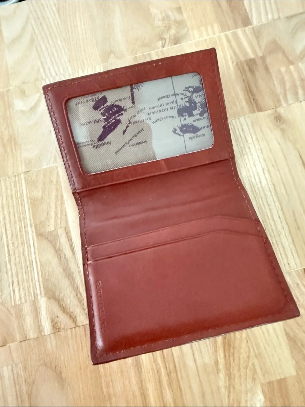 Tommy Bahama brown leather money clip wallet